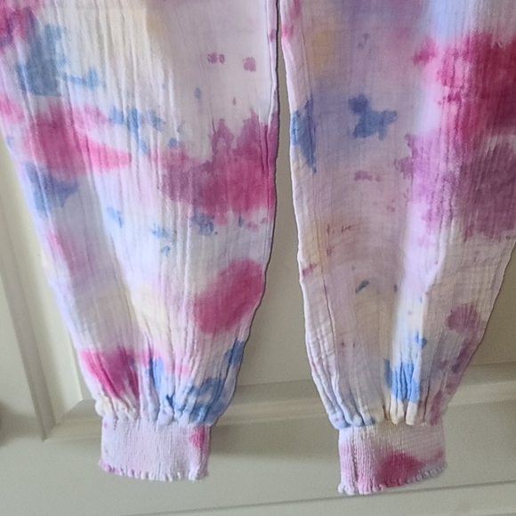 New 9Seed Fire Island Pants Wildflower Tie Dye M/L - Picture 16 of 16
